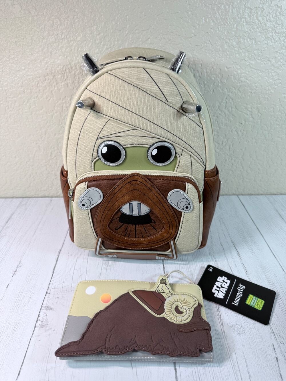 Star Wars Loungefly Tusken Raider Mini Backpack Wallet NEW SDCC 2022 Exclusive